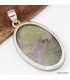 Pendentif atlantisite tasmanite certifié en argent 925