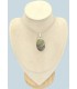 Pendentif atlantisite tasmanite certifié en argent 925