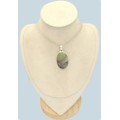 Pendentif atlantisite tasmanite certifié en argent 925