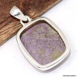 Pendentif Tasmanite argent 925 - Bijoux en Stichite