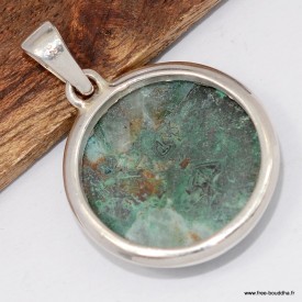 Pendentif pierre naturelle rond Quantum Quattro