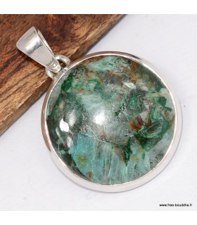 Pendentif pierre naturelle rond Quantum Quattro