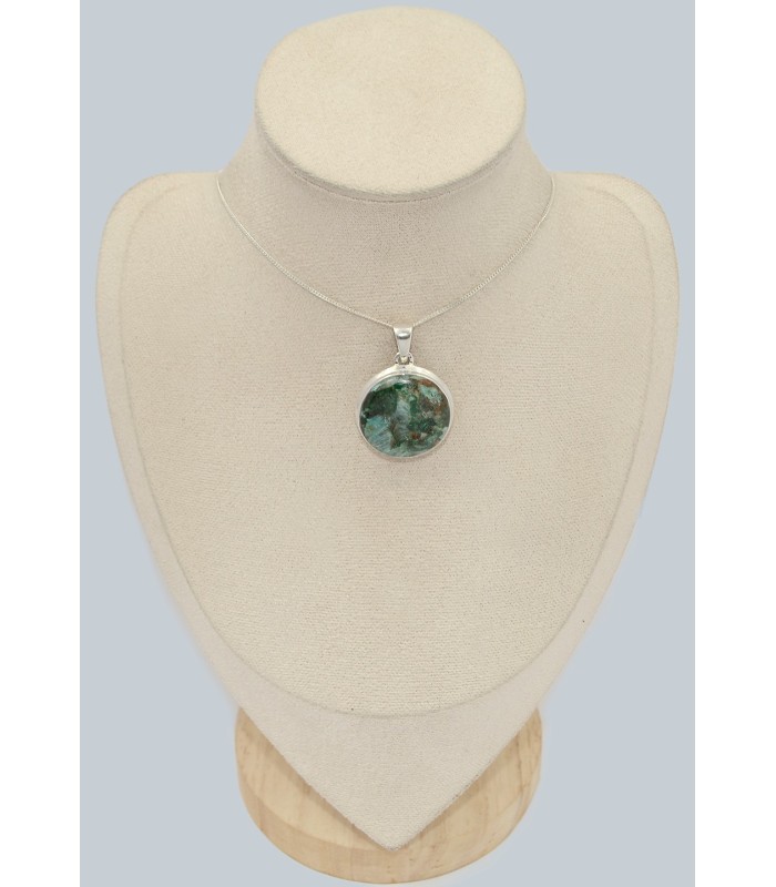 Pendentif pierre naturelle rond Quantum Quattro