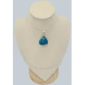 Pendentif goutte Apatite bleue 4 cm - Pendentifs pierres naturelles