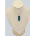 Apatite bleue naturelle – Bijou marquise argent 925