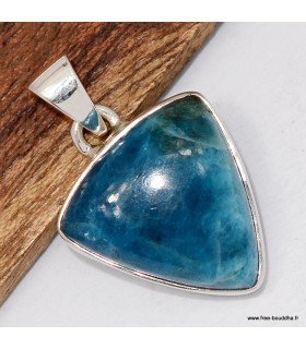 Petit Pendentif Apatite bleue néon