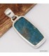 Pendentif Apatite bleue rectangulaire