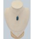 Pendentif Apatite bleue rectangulaire