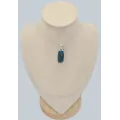 Pendentif Apatite bleue rectangulaire - Pendentifs pierres naturelles