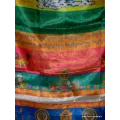 Très grand drapeau bouddhiste en soie 4,5 mètres - Drapeaux tibétains