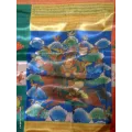 Très grand drapeau bouddhiste en soie 4,5 mètres - Drapeaux tibétains