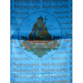 Drapeau bouddhiste en soie artisanale du Népal