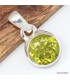 Pendentif Péridot facetté authentique bijou argent 925 certifié