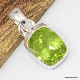 Bijou Pendentif Péridot facetté - Bijoux en Péridot
