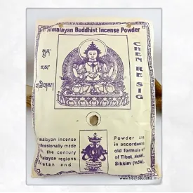 Encens tibétain naturel en  poudre - Méditation Chenrezi - Objets rituels bouddhistes