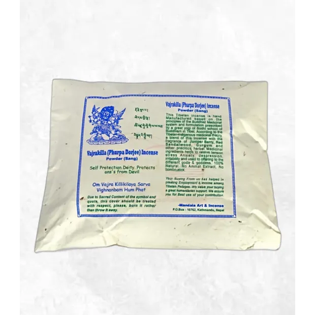 Encens tibétain de protection poudre Vajrakilla - Encens tibétains, accessoires