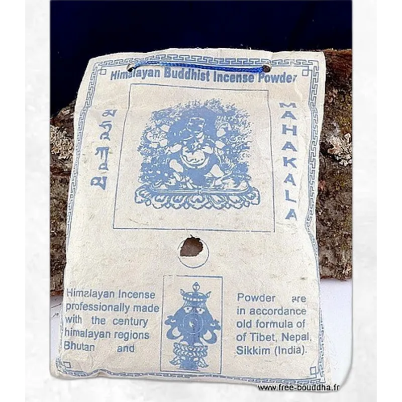Encens tibétain poudre Mahakala - Protection, rituel trantrique - Objets rituels bouddhistes
