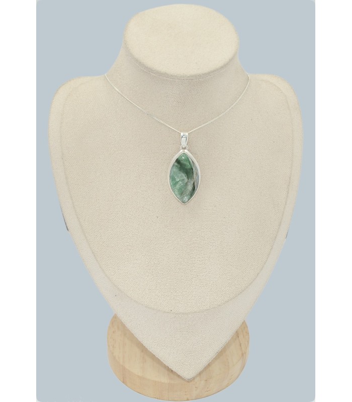 Pendentif argent Cyanite Mermaid Sirène