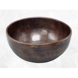 Unique et Authentique Bol tibétain de Temple 17,5 cm