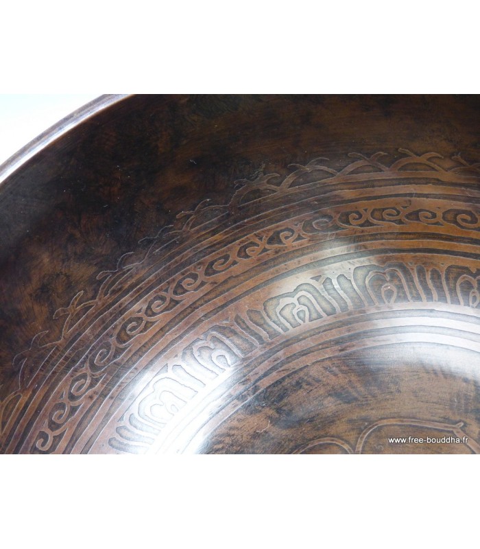 Unique et Authentique Bol tibétain de Temple 17,5 cm