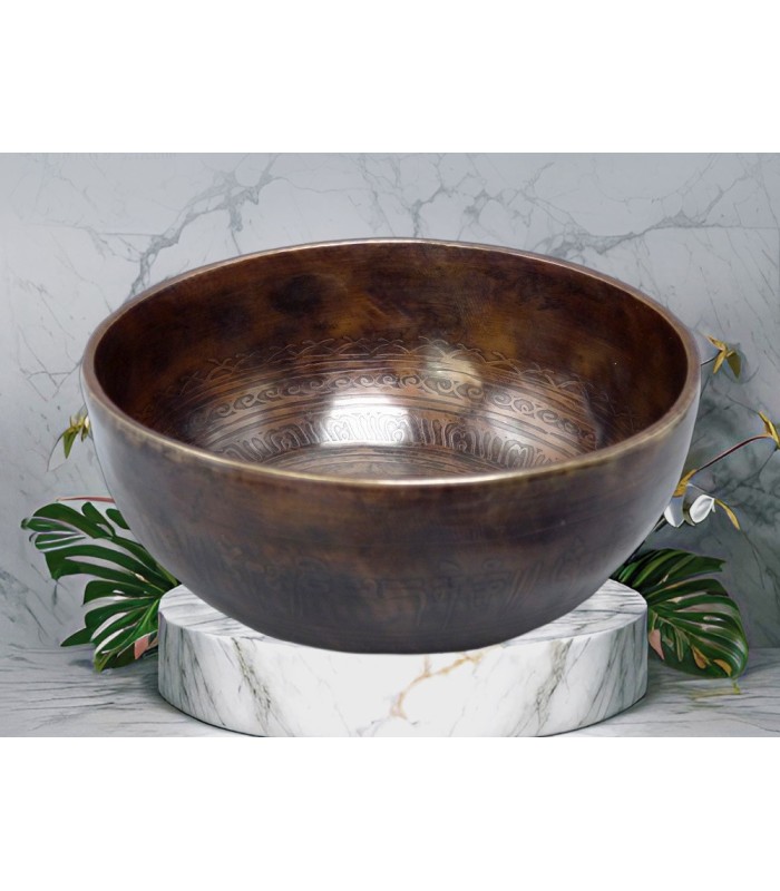 Bol tibétain de Temple Authentique  16 cm