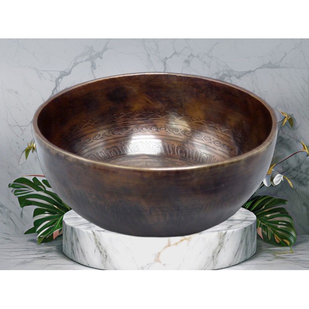Bol tibétain de Temple Authentique  16 cm