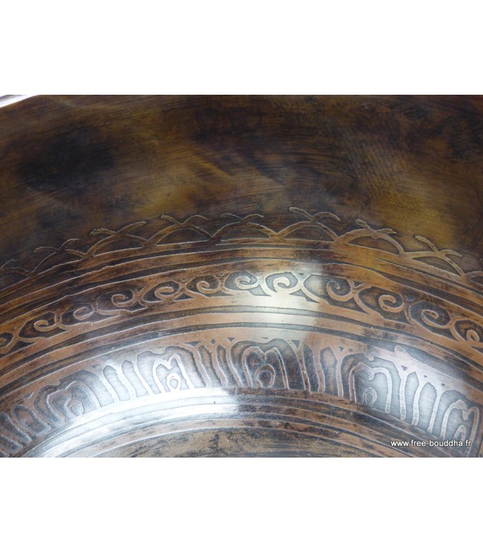Bol tibétain de Temple Authentique  16 cm