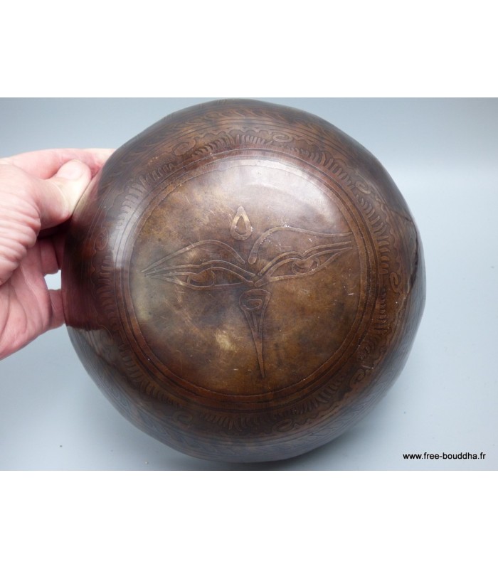Bol tibétain de Temple Authentique  16 cm