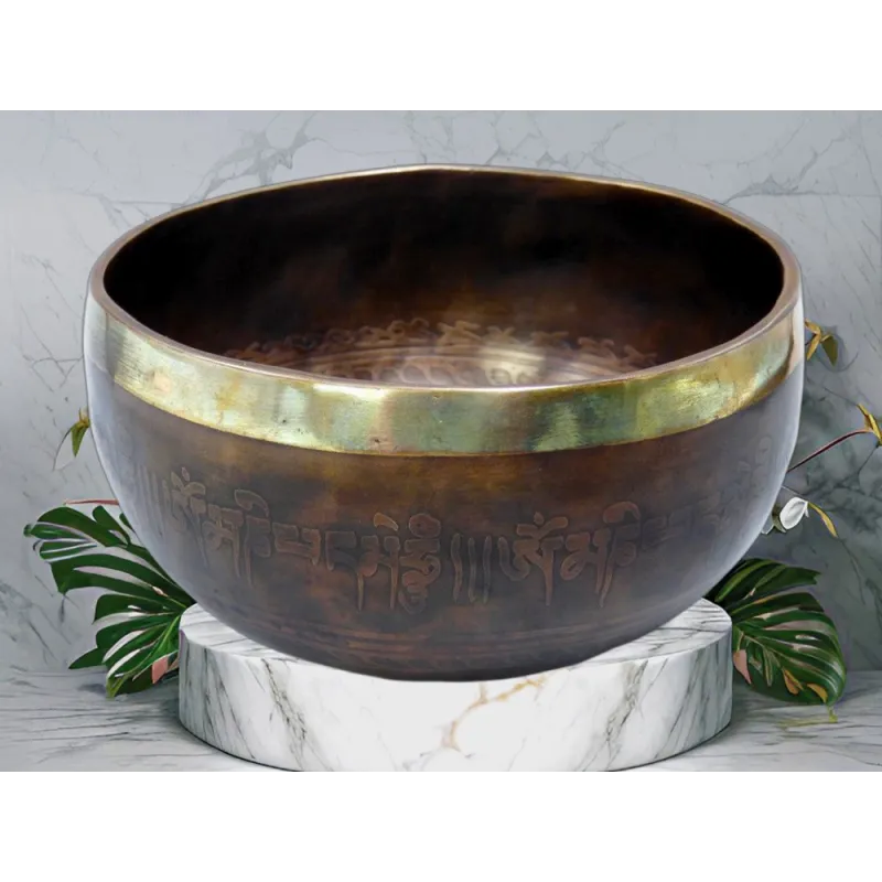 Authentique Bol tibétain de Temple 14,2 cm - Bols tibétains 7 métaux