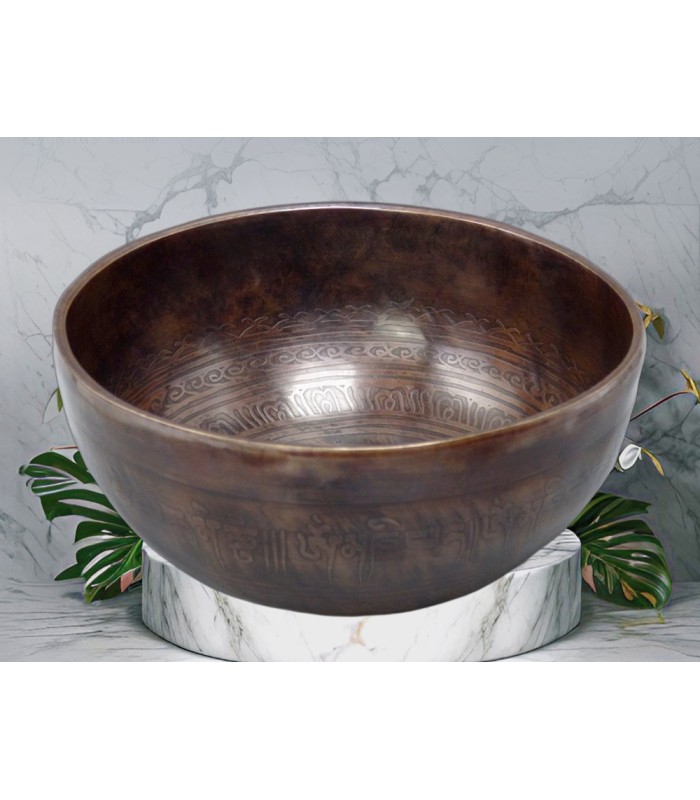 Unique et Authentique Bol tibétain de Temple 17,5 cm