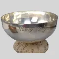 Bol tibétain argenté Eclipse 19,5 cm - Bols tibétains 7 métaux
