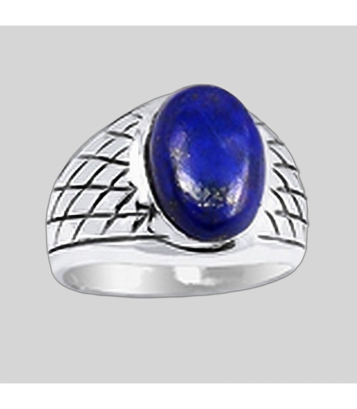 Bague Chevalière pour Homme en Lapis Lazuli