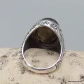 Bague Homme Labradorite taille 60 - Bijoux en Labradorite Bleue