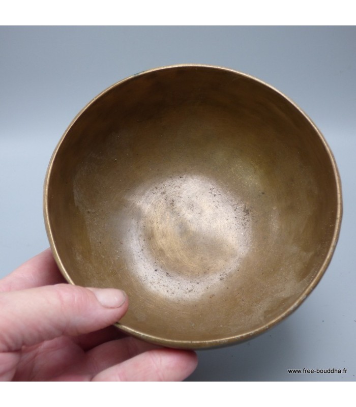 Bol tibétain authentique double paroi 13,5 cm Si bémol