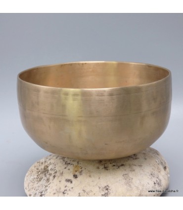 Bol tibétain ancien double paroi 13,3 cm Mi bémol