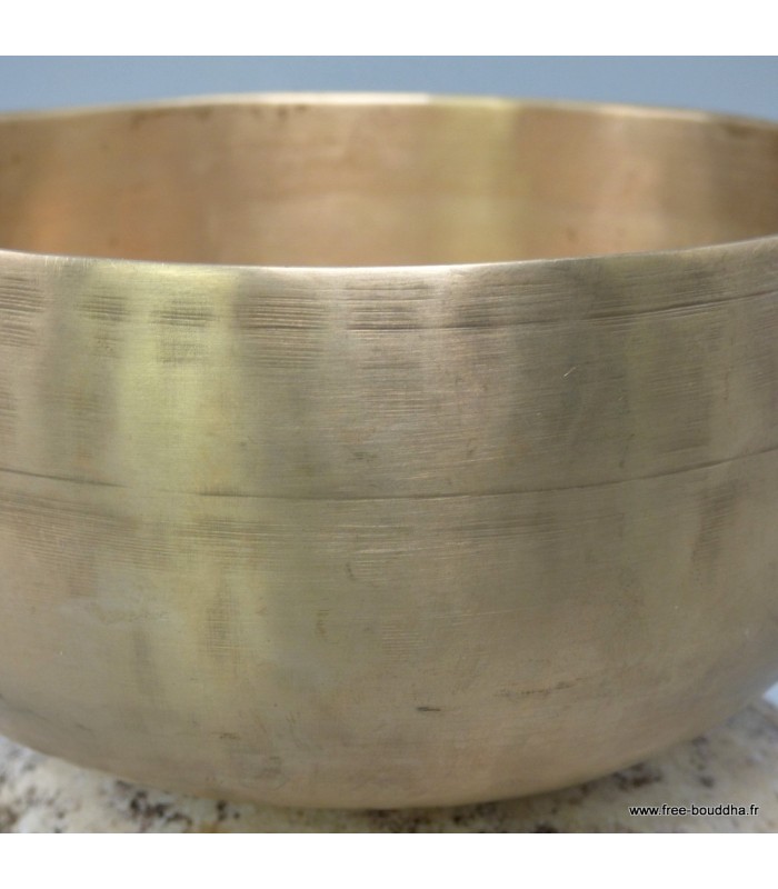 Bol tibétain ancien double paroi 13,3 cm Mi bémol