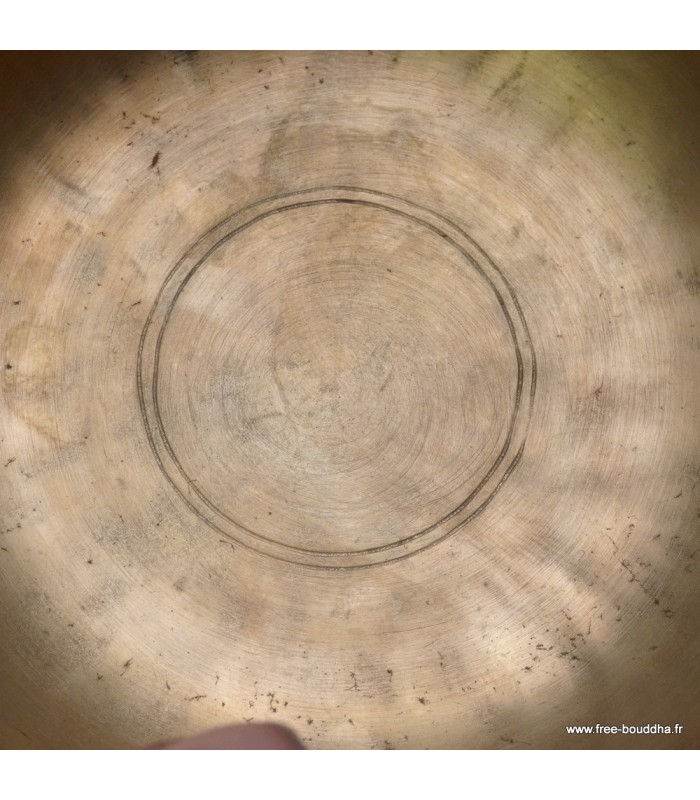 Bol tibétain ancien double paroi 13,3 cm Mi bémol