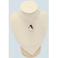 Pendentif goutte Pierre de Lune bleue et Tourmaline - Bijoux en Pierre de Lune Tourmaline