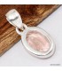 Pendentif Morganite facettée serti clos