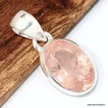 Pendentif Morganite facettée serti clos - Bijoux en Morganite