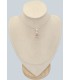 Pendentif Morganite facettée serti clos