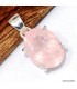 Pendentif Morganite facettée serti griffes
