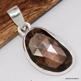Pendentif argent Saphir doré Zawadi forme libre - Bijoux en Saphir doré Zawadi