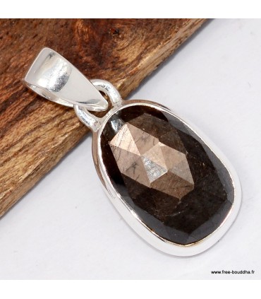 Pendentif en Saphir doré de Zawadi asymétrique