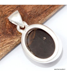 Pendentif Grenat Étoilé ovale authentique certifié argent 925