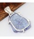 Pendentif pierre naturelle Tanzanite brute