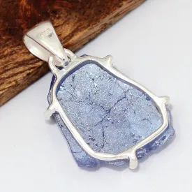 Pendentif pierre naturelle Tanzanite brute - Pendentifs pierres naturelles