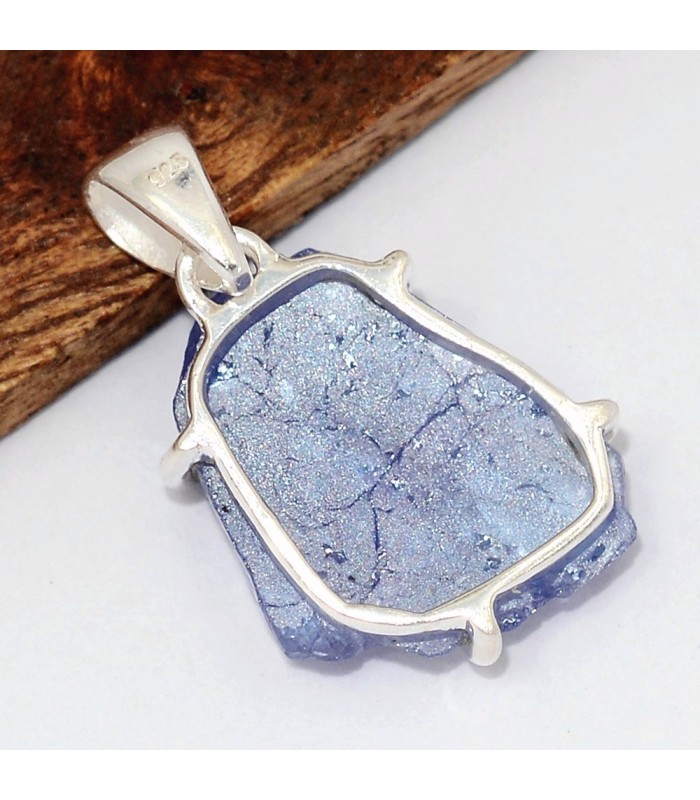 Pendentif pierre naturelle Tanzanite brute