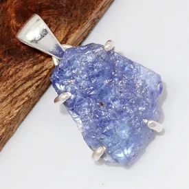 Pendentif pierre naturelle Tanzanite brute - Pendentifs pierres naturelles