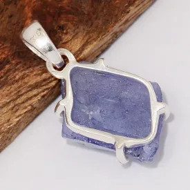 Pendentif Véritable Tanzanite brute - Pendentifs pierres naturelles